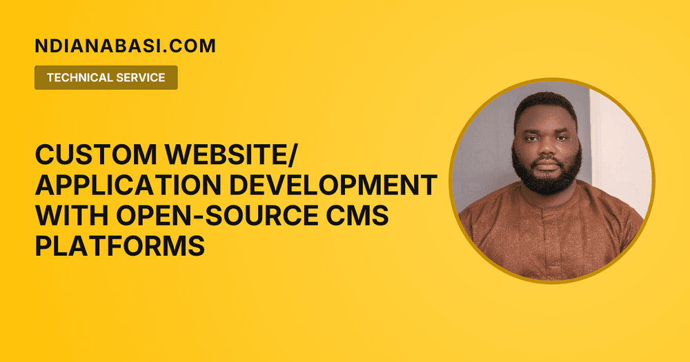 Diagram illustrating Custom Website/Application Development with Open-Source CMS Platforms