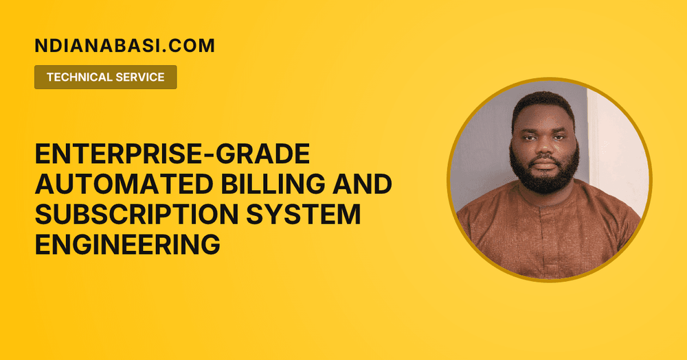 Diagram illustrating Enterprise-Grade Automated Billing and Subscription System Engineering