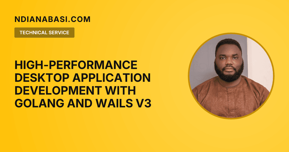 Diagram illustrating High-Performance Desktop Application Development with Golang and Wails v3