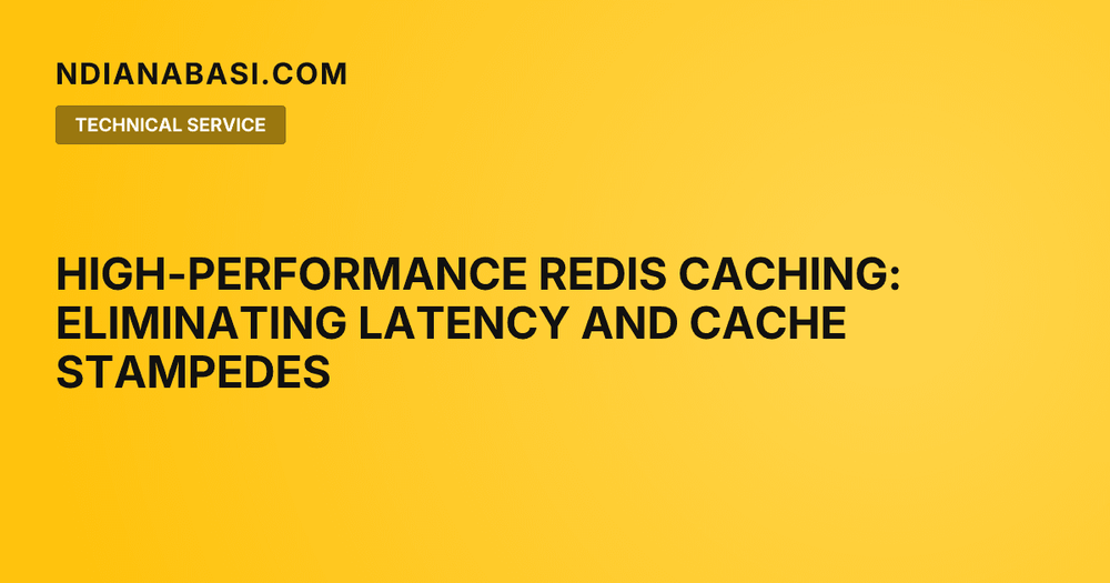Diagram illustrating High-Performance Redis Caching: Eliminating Latency and Cache Stampedes