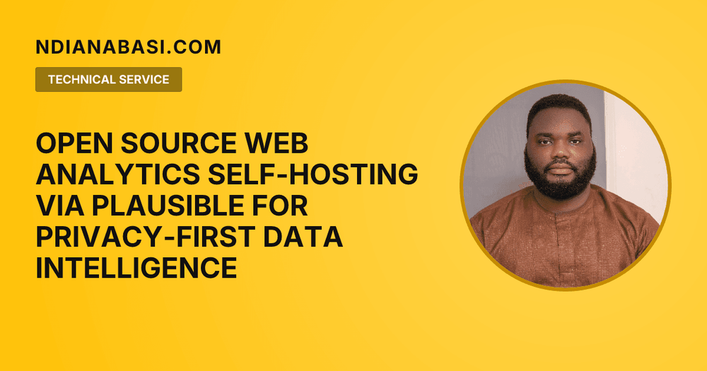 Diagram illustrating Open Source Web Analytics Self-Hosting via Plausible for Privacy-First Data Intelligence
