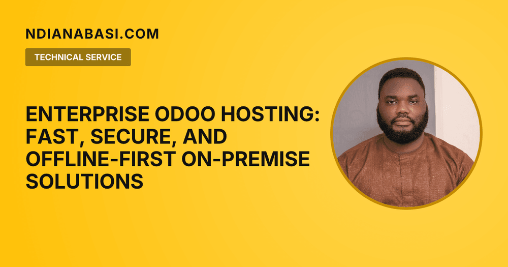Diagram illustrating Enterprise Odoo Hosting: Fast, Secure, and Offline-First On-Premise Solutions