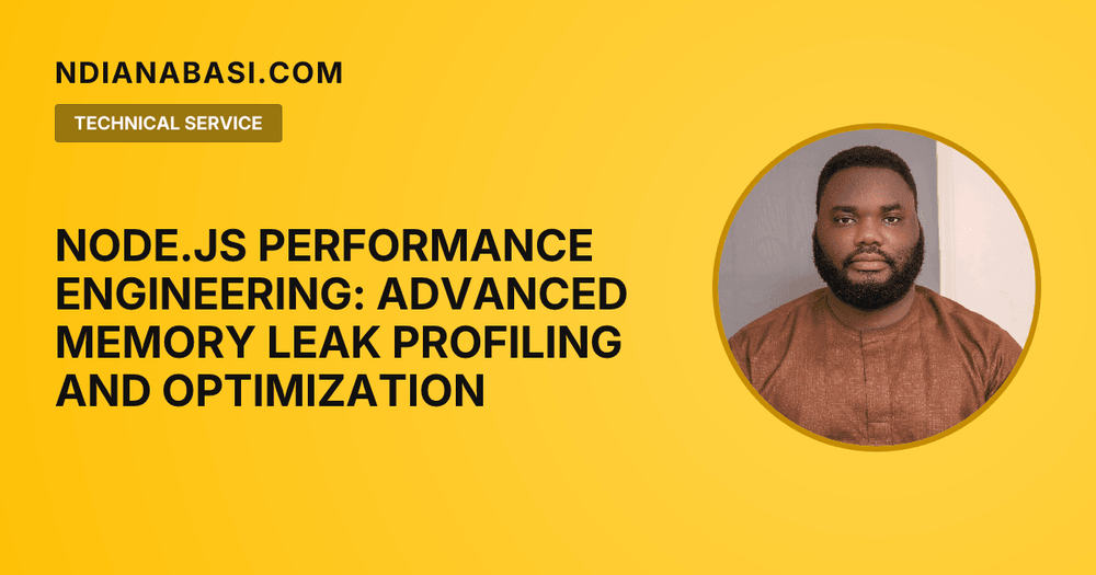 Diagram illustrating Node.js Performance Engineering: Advanced Memory Leak Profiling and Optimization