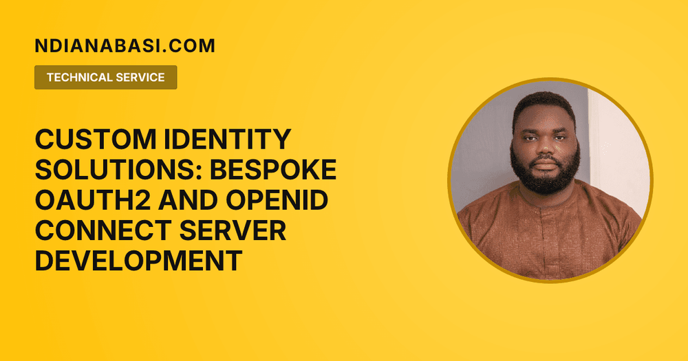 Diagram illustrating Custom Identity Solutions: Bespoke OAuth2 and OpenID Connect Server Development