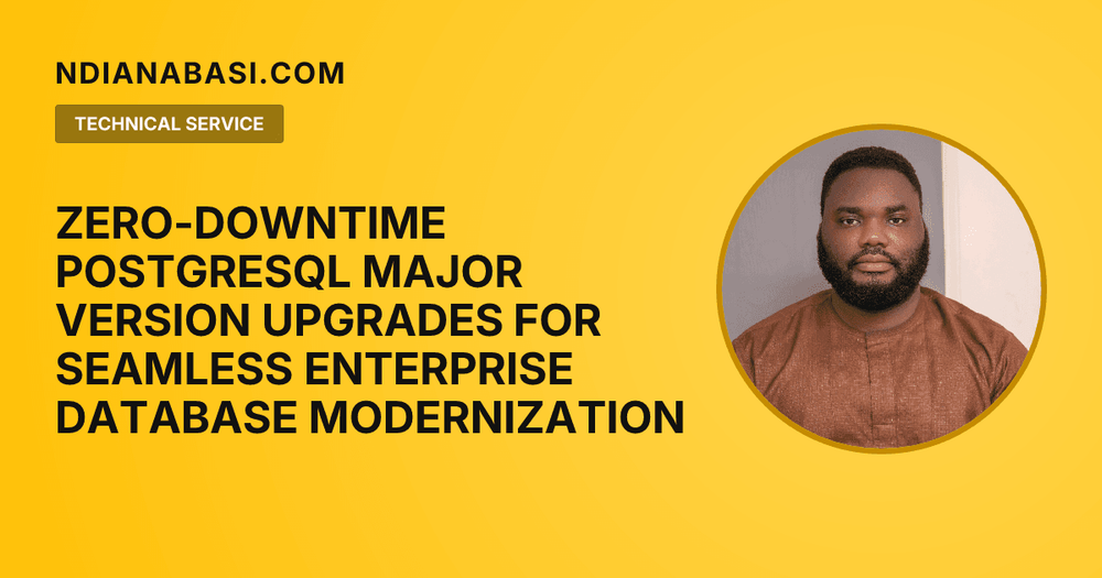 Diagram illustrating Zero-Downtime PostgreSQL Major Version Upgrades for Seamless Enterprise Database Modernization