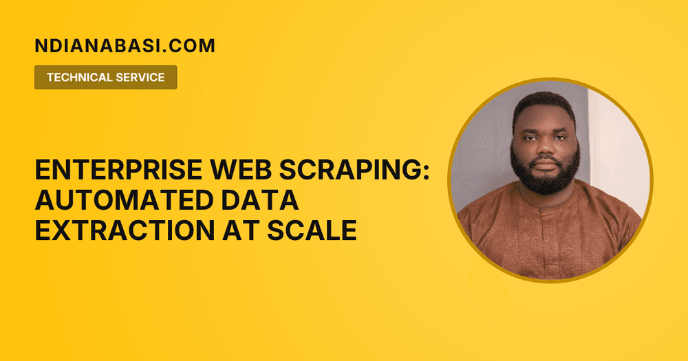 Diagram illustrating Enterprise Web Scraping: Automated Data Extraction at Scale