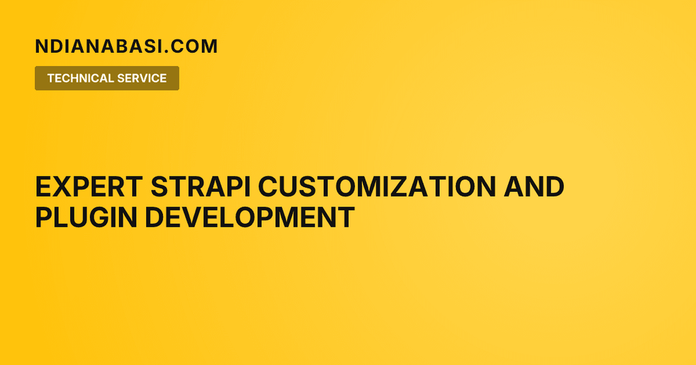 Diagram illustrating Expert Strapi Customization and Plugin Development