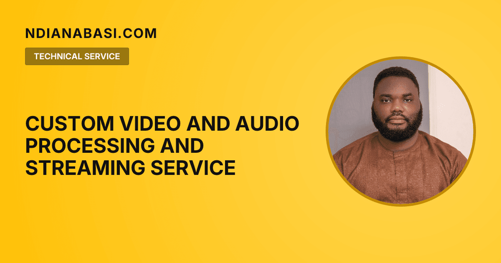 Diagram illustrating Custom Video and Audio Processing and Streaming Service